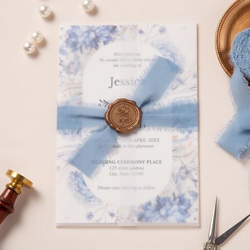 Doris Home Dusty Blue Chiffon Ribbon لباقة الزهور ، شريط النسيج 1 "x21YD للاختلاف الهدايا ، الشريط المصنوع يدويًا لدعوات الزفاف/زينة عيد الميلاد in Kuwait