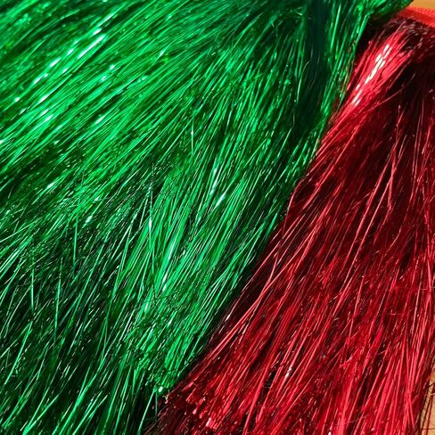 Fqtanju 8 "Wide Tinsel Fringe Tinsel Lace Trim Tinsel Garland Diy Diy Dance Dance Costume Theruming Fring in Saudi Arabia