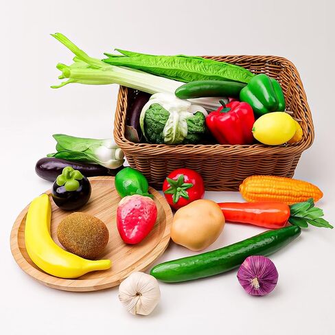 11 PCS Fake Vegetable Artificial Plastic Fruit Lifelike Model Display Faux Centerpieces Realistic Props Decoration Home Festival Christmas in Kuwait