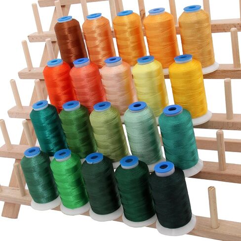 Threadart 120 Spool Cone Wood Thread Rack | Made of Hardwood, Sturdy, Freestanding or Wall Mount | Organizer Storage in Saudi Arabia