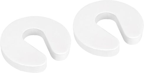 2 Pack Door Finger Pinch Guard, Foam Door Slam Stopper for Cat, Toddler, Baby Proofing Doors (2, White) in Kuwait