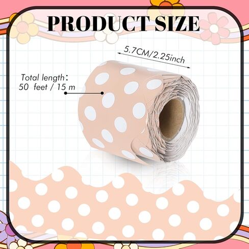 100ft 2 Roll Black and White Bulletin Border School Bulletin Decorations Board Boarders Boorders Trim Retcalloped Trim for School School Home Office Decor in Kuwait