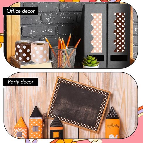 100ft 2 Roll Black and White Bulletin Border School Bulletin Decorations Board Boarders Boorders Trim Retcalloped Trim for School School Home Office Decor in Kuwait