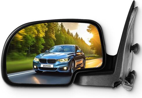 SCITOO Driver Left Door Mirror for 1999-2006 for Chevy Silverado Suburban Tahoe for GMC Sierra Yukon Manual Adjusted Folding Side Mirror (1999-2000 New Body Style 2007 Classic) in Kuwait