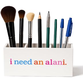 Funny Pen Pencil Holder for Desk, Gifts for Beach Lovers Women, I Need An Alani Toothbrush Makeup Brush Holder Organizer and Storage for Bathroom Vanity Accessories