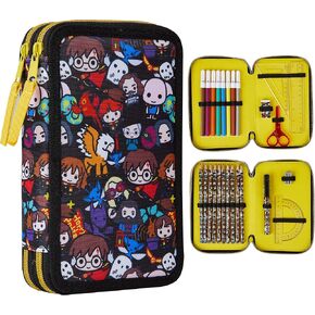 Harry Potter Pencil Case for Girls Boys, Stationery Set School Supplies, Wand Secret Light Pen