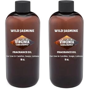 Wild Jasmine Fragrance Oil (32 oz Bottle) for Candle Making, Soap Making, Tart Making, Room Sprays, Lotions, Car Fresheners, Slime, Bath Bombs, Warmers……