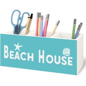 Welcome to the Lake Lake Wooden Pen Pencil Holder for Home Office Desk Accessories, Gifts for Lakes Lovers Makeup Brush Toothbrush Holder Organizer for Bathroom in Kuwait