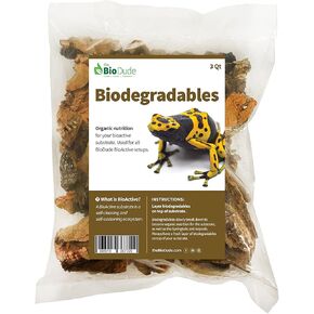 The Bio Dude Virgin Cork Bark Chunks 4" x 6" Bag, for Isopods, Springtails, Reptiles, Frogs and bioactive terrariums