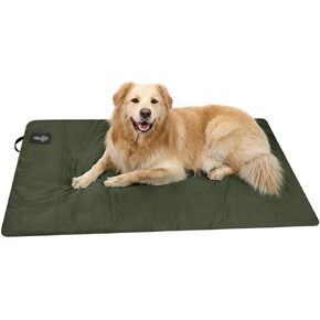 ONETIGRIS Large Dog Bed Washable Matteress Anti Slip Cushion for Pets Sleeping, 3.6ft by 2.2ft Water-Resistant Pet Bed for Indoor Outdoor(Green,L)