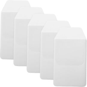 NUOBESTY 5pcs Pvc Pen Holder Pocket Protectors for Doctors and Nurses Flexible Multi-purpose Organizer for Lab Coats and Shirt Pockets Prevents Ink Stains and Tears