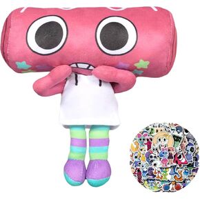 Dandy's World Plush 11 "Cosmo Plush Figured Figure Pillow لمحبي ألعاب الفيديو ديكور غرفة مع مجموعة ملصق