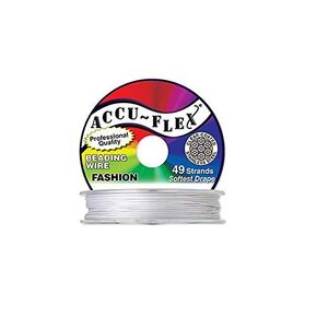 Nylon Stainless Steel Pearl 49 strands 0.019" (0.4826mm) 30 Ft (9.144m)