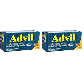 Advil Pain Reliever and Fever Reducer, Pain Relief Medicine with Ibuprofen 200mg for Headache, Backache, Menstrual Pain and Joint Pain Relief - 100 Coated Caplets