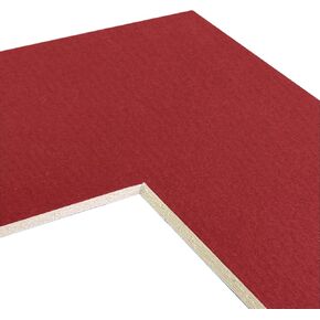 Craig Frames B038 Pre-Cut Mat Board for 19x27 Print, 24x32, Maroon Red