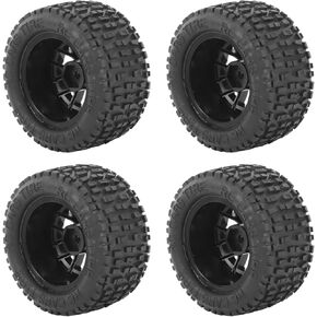 FOSA RC Tires Rubber Universal Truck Wheel for 1:14 1:16 1:18 Car Model Accessory, &, Replacement, Stable Grip, 78mm Diameter