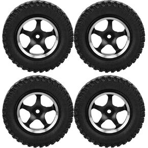 4pcs عجلات وإطارات RC على إطارات مطاطية على الطرق الوعرة استبدال العجلات Mn86 1/12 RC Car Touring in Kuwait