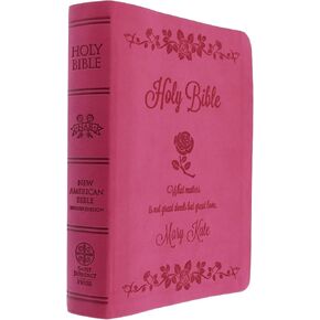 Personalized Saint Thérèse Bible (NABRE Edition) – Custom Engraved Catholic Bible – Elegant Devotional Gift for Prayer & Study
