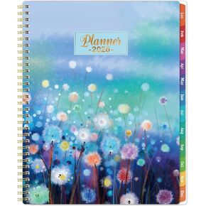 2026 Planner - Planner 2026, Weekly and Monthly Planner 2026, 2026 Calendar Planner, Jan. 2026 - Dec. 2026, 11" x 8.5", Colorful Tabs, Back Pocket, Holidays, Twin-Wire Binding