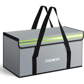 Large Fireproof Safe Bag, 24x12x12 Fireproof Document Bag, Large capacity waterproof storage bag with reflective strips, Firesafe Box for File,Cash,Passport,Keys