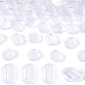 50pcs Earring Cushions Pads, Silicone Clip-on Earring Backs, Clear Comfort Earrings Clip for Wedding Party Daily Wear