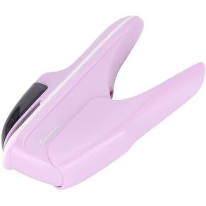 Stapleless Stapler, Stapleless Stapler Crimp No Holes with Labor Saving Structure ABS Material No Staple Stapler for Stapling (White)
