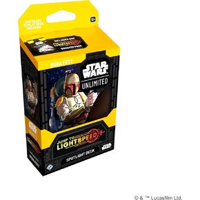 Star Wars: Unlimited TCG Jump to Lightspeed Boba Fett Spotlight Deck - Ready-to-Play 50-Card Deck with Exclusive Cards! Ages 12+, 2+ Players, 20 Minute Playtime, Made by Fantasy Flight Games
