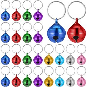 40 Pieces Round Dog Bell, Collar Loud Bells for Dog and Cat, Anti-Lost Pet Tracker & Training Bells, DIY Crafts Decoration Suitable for Pets Daily Use(Mix color)