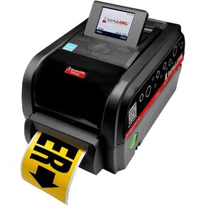 GHS4P Printer - 300 DPI Standalone Industrial Thermal Label Printer, Easy Load, Pre-Loaded Safety Symbol Library, Prints up to 4" Labels