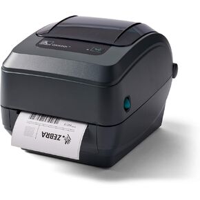 ZEBRA GK420t Thermal Transfer Desktop Monochrome Printer Print Width of 4 in USB Serial and Parallel Connectivity GK42-102510-000