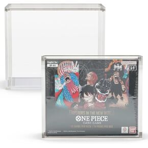 Acrylic Case Display for Bandai One Piece TCG Booster Box – English Version, UV Protected, Stackable, Dustproof, Display Protector for Collectible Card Game Boxes, Pack of 1