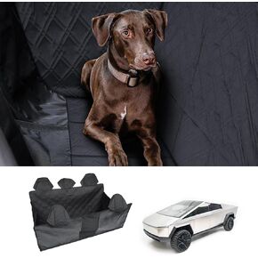 Pet Seat Cover for Cybertruck Rear Dog Seat Covers Full-Cover Waterproof Scratchproof Oxford Pet Liner for Cybertruck Accessories