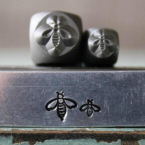 5mm and 3mm Bumble Bee Metal Punch Design 2 Stamp Set - Supply Guy - CH-306307