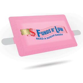 Funds R Low Credit Card Skin Sticker Cover Decal Wrap 3-Pack – Durable Vinyl Stickers for Cards – CCS026
