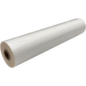 intbuying 1 roll 17.3inch x656ft bopp film thermal thermal film في فيلم 1mil shight UV Glue Glue for A2 Alling Machine (Glossy)