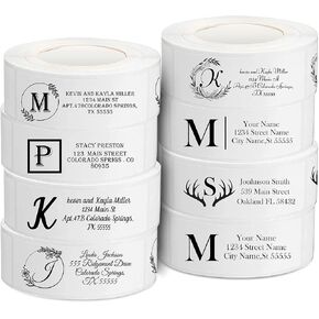 Return to Address Label Roll, Personalized Sticker, White Matte (120/250 Labels)
