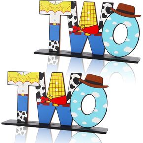 Race Car Fast Two Letter Sign Table Centerpieces for Boys 2nd Birthday Decorations,Boys Two Year Old Birthday Supplies Favors Party Photo Booth Props(2 Set)