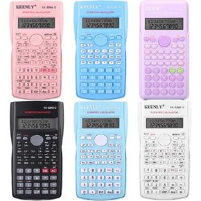 6 Pack 2 Line Scientific Calculator 240 Function Colorful Non Graphing Calculator for Engineering Students Function Calculators School Financial Business Office
