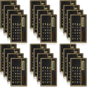 Weewooday 24 PCS 8 أرقام حاسبة رفيعة تصميم بطاقة الائتمان Slim Power Power Pocket Portable Mini Calculator لمدرسة الأعمال المنزلية الأساسية