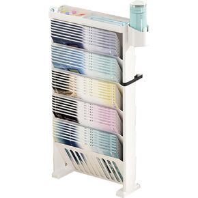 Rolling Bookshelf Removable Bookshelf Shelf Organizer Removable Plastic Roller Cart Deskside Bookshelf Desk Organizer with Wheels ()
