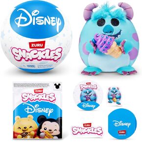 Snackles Licensed Character Disney 5-inch Plush by ZURU, Plush with Snack Accessory