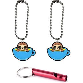 Sloth Collar Charm Aluminum Alloy Whistle Emergency Survival Safety Camping Cat Dog Animal Training Bark Chew Woof Puppy Teacup