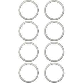 8pcs RC التفاضلي shim متوافق مع Armma 6S قطرها الخارجي 16 مم القطر الداخلي 13 مم سماكة 0.2 مم RC الصلب الفاصل RC فاصل العتاد شيم الفضة