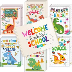 30 Pcs Back to School Mini Notebooks for Kids First Day of School Student Gifts Small Notepads Journal in Bulk for Students School Classroom Exchange Party Favor Gift Supplies(School)