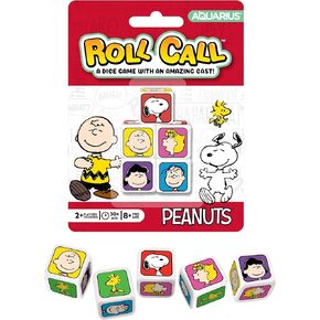 AQUARIUS Peanuts Roll Call Dice Game - Fun Family Party Game for Kids, Teens & Adults - Entertaining Game Night Gift - Officially Licensed Peanuts Merchandise