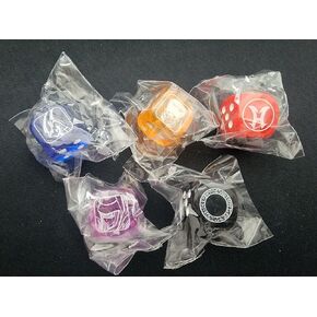 Official Konami - Legendary Duelists: Season 3 (5 Dice Set) Blue, Red, Purple, Orange, Black - Sealed