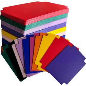 100pcs مفترضات بطاقة تداول ، 2.7 × 3.8 بوصة ، 10 ألوان ، فاصل بطاقة بلاستيكية متميزة للعبة الرياضية
