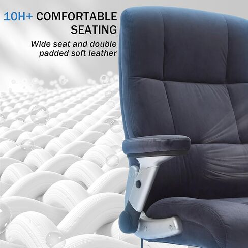 كرسي مكتب مريح من FLEXISPOT مع دعم قطني، كرسي تنفيذي للكمبيوتر شبكي قابل للتنفس مع عجلات عالمية كتم الصوت، تصميم مريح - مثالي للاستخدام في المنزل أو المكتب (أسود) in Kuwait