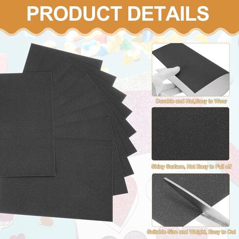 Meccanixity 20 ورقة أورانج بريق مخزون ، 8 "X11" A4 Shimmer Paper ، 250GSM بطاقة أحادية الجانب لحرف DIY ، سكرابوكينغ ، زينة للحفلات ، الدعوات in Kuwait