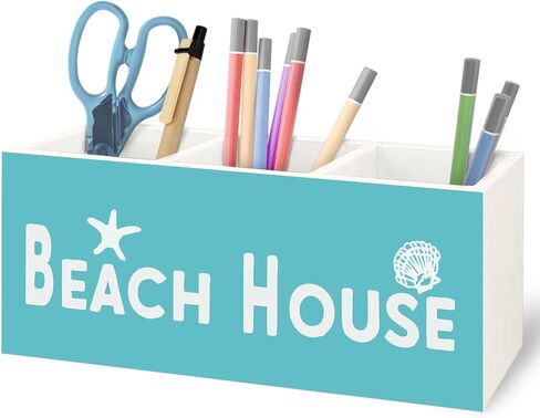 Welcome to the Lake Lake Wooden Pen Pencil Holder for Home Office Desk Accessories, Gifts for Lakes Lovers Makeup Brush Toothbrush Holder Organizer for Bathroom in Kuwait